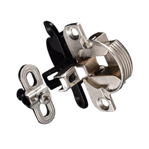 Rotating Concealed Cabinet Hinges 2 Pack Easy Install 97 Degree Folding Door Fittings durable metal hinge close-up