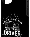 Two Part Protective Case With Dope Combine Harvester Driver Design For Your Phone Threshing Harvesting Machine Theme Durable Dual Layer Cover For Farmers And Fans A Fresh Gift Idea For Men Women And Kids
