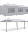 Outdoor Gazebo Canopy Tent With Removable Sidewalls And Windows For Parties, Weddings, And Events Waterproof Shelter With Rust Resistant Steel Frame Easy Setup Party Ready And 10x10, 10x20 Or 10x30 Ft Size Options, shown in installed view with sidewalls and windows