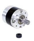 Built Tough 45 Mm Planetary Motor Reducer Featuring High Precision Full Metal Gearbox with visible shaft and gear for 895 motors.