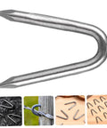Heavy Duty Wire Mesh Staples Set For Outdoor Construction Reusable U Shaped Fence Post Staples Pro Grade Nails for fencing