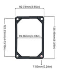 Rocker Valve Cover Gasket Replacement 272475S For Most 13 To 21 HP OHV Vertical Lawn And Garden Engines Durable Fit For 28 CID Power Units Easy Install Must Have Replacement Part For Common Engine Series. Black gasket dimensions 92.74mm x 136.46mm