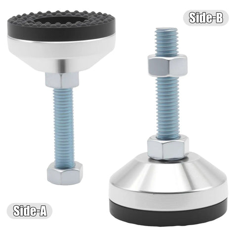 Beefy Adjustable Foot Levelers With 2.36 In Dia Base, M12 Thread, 5280 Lb Load Rating, Great For Cabinets, Tables, Workbenches