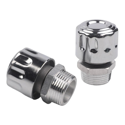 Get Your Gear Oil Breather Cap Reducer Set With Built-in Filter For Hydraulic Tanks And Coolant Reservoirs, chrome finish, NPT threaded design