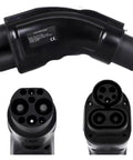 Heavy Duty EV DC Fast Charging Adapter Ccs1 To Gbt Converter 200A showing detailed plug connection and sturdy design.