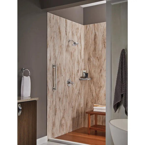 Contemporary 24-Inch Grab Bar Chrome Finish No Nonsense Sturdy Shower And Bathroom Rail Built To Last Supports Up To 450 Lbs