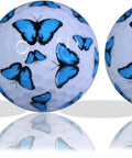 Blue Butterfly Novelty Golf Balls For Women With Colorful Printed Design Set Of 12 Cool Gift For Moms And Grandmas Great For Tournaments