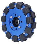 5 Inch Omnidirectional Robot Wheel With 127mm Aluminum Hub And Silicone Rollers, Low Vibration Mecanum Wheel For DIY Robots