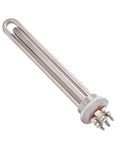 Straight Up Portable 24V 600W Immersion Water Heater Fast Heating Tankless Element For Rv Trucks And Boat Tanks close-up view of stainless steel heating element