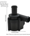 Auxiliary Engine Cooling Water Pump For Audi A6 A7 A8 Q5 RS7 S6 S7 S8 dimensions shown, made of durable material, compact size.