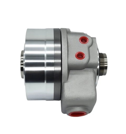 Side view of Hollow Through Hole Lathe Chuck With Independent Reversible Jaws For Metal Lathe Heavy Duty Spring Steel Clips Keyed Tightening
