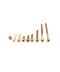 70Pcs M6 Furniture Fix Kit With Crib Screws Barrel Nuts And Wood Dowel Pins For Beds Tables Chairs Cribs Cabinets And Workbenches