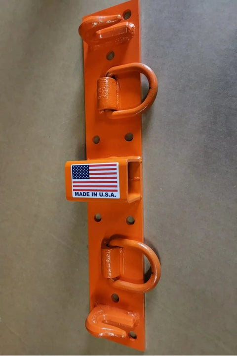 Compact Farm Utility Tractor Bolt On Chain Grab Hooks D Rings Receiver Trailer Hitch Kit Orange Powder Coated Built Tough
