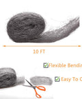 Mice Proof Steel Wool Gap Blocker Kit For Holes Cracks Vents Siding And Pipes DIY Wire Wool Hardware Cloth 10 ft roll