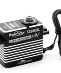 Beefy High Torque Waterproof Brushless Servo With Steel Gears And Aluminum Case for Scale Crawlers and Monster Trucks, side view