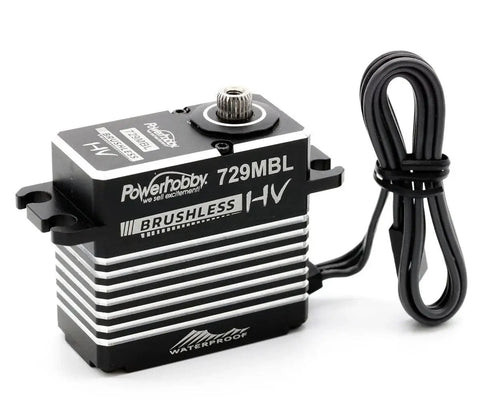 Beefy High Torque Waterproof Brushless Servo With Steel Gears And Aluminum Case for Scale Crawlers and Monster Trucks, side view