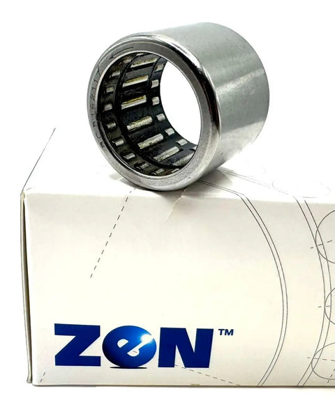 One Way Needle Roller Bearing Backstop Clutch Support 1 Inch Bore 1 5/16 Inch Outside Diameter 1 1/16 Inch Width on packaging.