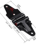 Roll Up Door Roller Assembly With Beefed Up 1 Inch Steel Roller Replacement For TG61174 TG1209 Fits Freight Trailers And Box Trucks For Smooth Operation And Reliable Performance, black steel hinge bracket, 6.3 in