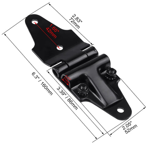 Roll Up Door Roller Assembly With Beefed Up 1 Inch Steel Roller Replacement For TG61174 TG1209 Fits Freight Trailers And Box Trucks For Smooth Operation And Reliable Performance, black steel hinge bracket, 6.3 in