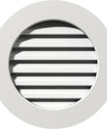 Round Gable Vent With Tough PVC Build And Flat Trim Frame 1x4 Attic Vent Weatherproof And Low Maintenance 12x12 Opening