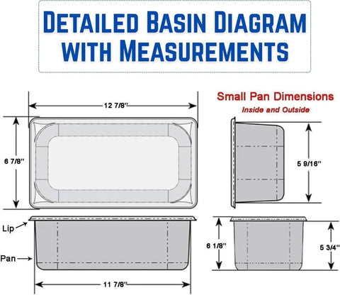 Detailed diagram of Hustle Ready Portable Sink With Four Compartment Basin And Built In Hot Water measurements and dimensions.
