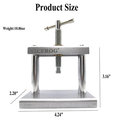 Pro Grade Watch Back Case Press Tool With 18 Molds, Adjustable Ram For Even Pressure And No Scratch Closures, Battery Replacement