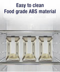 Big Capacity Breast Milk Storage Containers With First In First Out System, Removable Freezer Organizer Tray And Metal Freezer Plate for easy access in the refrigerator.