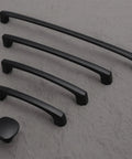 2 Pack 3 Inch Matte Black Cabinet Handles Zinc Alloy Drawer Pulls Heavy Duty Solid Kitchen Hardware For Cabinets, Closets, Dressers, and Doors