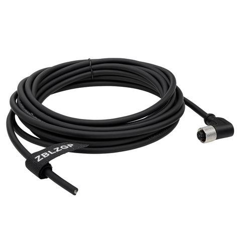 M12 Right Angle Sensor Cable 4 Pin ACoded Female Connector Aviation Grade Shielded Signal Cable For Fieldbus Modules 5m