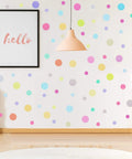 288 Pieces Polka Dot Wall Stickers Set Large Round Confetti Dots Peel And Stick Decor For Bedroom Living Room Photos And Nursery
