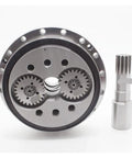 Rock Solid Heavy Duty Cycloidal Pinwheel RV Reducer Gearbox 150BX Series featuring metal gears and output shaft, designed for high precision performance.