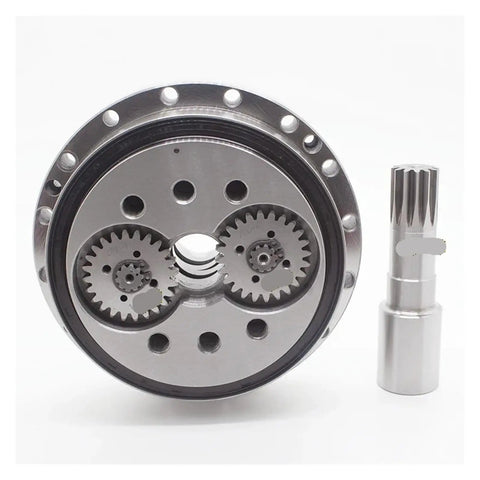 Rock Solid Heavy Duty Cycloidal Pinwheel RV Reducer Gearbox 150BX Series featuring metal gears and output shaft, designed for high precision performance.