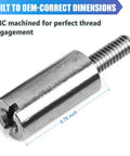 CNC machined standoff from Stainless Steel Timer Plate Stand Off Kit With Screws And Washers For Shovelhead EVO Big Twin And Sportster Ironhead Evolution Fits 1970 1999 Shovelhead And 1971 2003 Harley Models Prevents Breakage And Thread Damage Vibration Resistant Hardware, showing 0.76 inch length