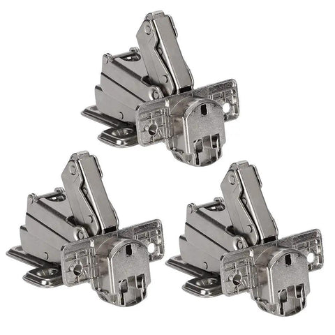 Heavy Duty Hydraulic Cabinet Door Hinges With Copper Core Damper, 3-Pack, Iron Construction for Smooth Action and Stability.