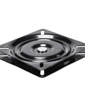 Universal 7 Inch Heavy Duty Swivel Plate With Dual Ball Bearings For Bar Stools Recliners And Boat Seats offering a flat black metal design.