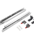 Undermount Soft Close Drawer Slides For 21 Inch Drawers Ball Bearing Full Extension Rails with screws and brackets