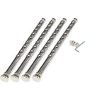 Adjustable Steel Stool Leg Extensions Set Of 4 For Bar And Kitchen Stools Adds Up To 9 Inches In 1 Inch Increments Fits C70433 Through C70439
