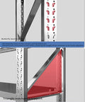 Bulletproof Heavy Duty Garage Shelving Unit With 450Kilo Capacity showcasing butterfly buckle design and triangle mechanics support.
