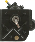 Front view of Beefed Up Remanufactured Hydraulic Power Brake Booster Without Master Cylinder for Silverado 2500 HD 2012 to 2014 Black Renewed