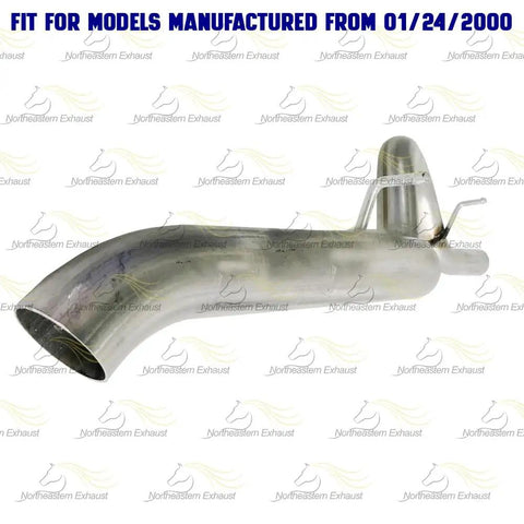 Exhaust Muffler Tail Pipe For Jeep Wrangler 2000 2006 4.0L Drop In Replacement Stainless Steel Direct Fit With Clamp Kit