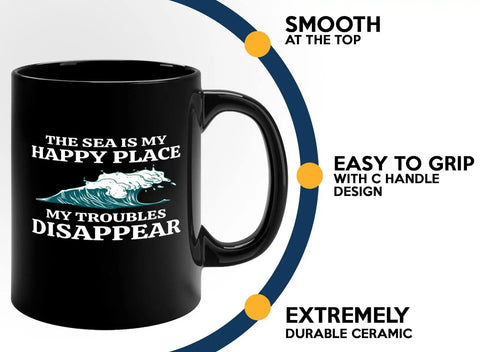 Sailor Coffee Mug 11oz Black For Boaters And Boat Captains Funny Lake And Sailboat Gift On The Go Morning Brew For Him Or Her