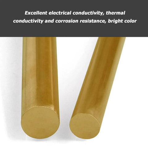Top Shelf Solid Brass Round Rod 15Mm Diameter By Point Three Meter Length Two Pack Pure Copper Alloy Stock For Diy Metalworking And Electrical Fabrication Hacksaw Friendly Shop Floor Bar showing bright color and smooth finish.