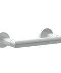 Kubic Double Post Tissue Paper Holder With Pivoting Arm In Satin Nickel Solid Brass Build Easy Roll Changes No Fuss Design