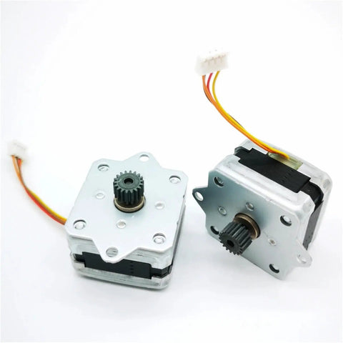 Nema 14 Stepper Motor 35x35mm Frame 1.8 Degree Step 2 Phase 4 Wires 1.2A 0.1N m Torque For CNC Machines And 3D Printers Smooth Precise Motion Beefy Torque For Rock Solid Performance In Tough Jobs. two compact stepper motors with 4-wire leads