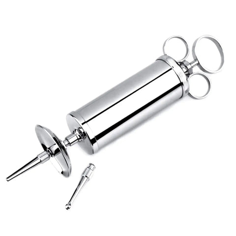 Brass Ear Wax Removal Syringe With Chrome Finish 4 Oz Built Tough Easy Home Irrigation Tool For Household Use EMTs Firefighters Police Medical Students Schools And Hobbyists Everywhere with two tips