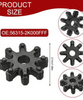 Heavy Duty Flexible Steering Coupler and Steering Gear Bushing Set Replaces Oem Power Steering Joint Connector, 2.7cm ABS part.