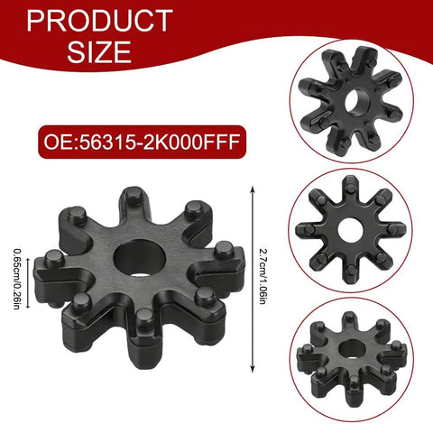 Heavy Duty Flexible Steering Coupler and Steering Gear Bushing Set Replaces Oem Power Steering Joint Connector, 2.7cm ABS part.