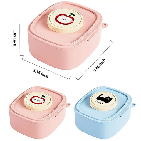 Badass Hella Tough Shockproof EDC Case For Bluetooth Headphones Slick Hard Shell Organizer in pink and blue with lids.