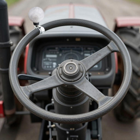 Tractor with Steering Wheel Spinner Knob Power Booster For Easy One Hand Drive Suicide Knob Grip With Billiards Ball Style Handle