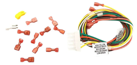 Replacement X13 Furnace Blower Motor One Third HP 208 to 230V wiring harness and connectors, UL CSA approved